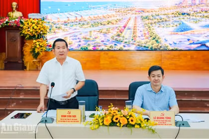 坚江省委副书记、富国特区书记丁文奈在活动上发表讲话 图自《安江报》
